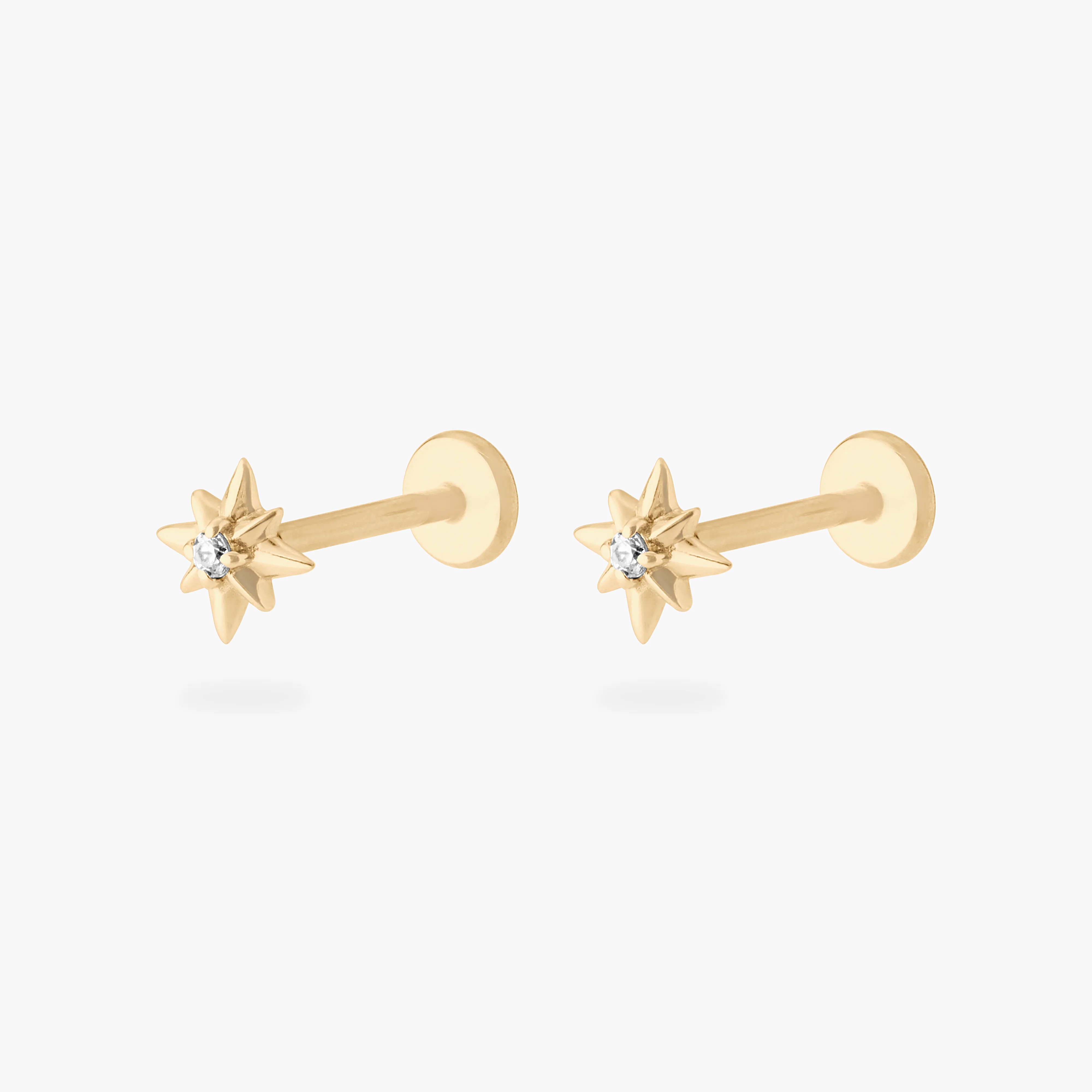 201-14k-twinkle-star-flatback-stud-5.webp 14K Twinkle Star Flatback Stud