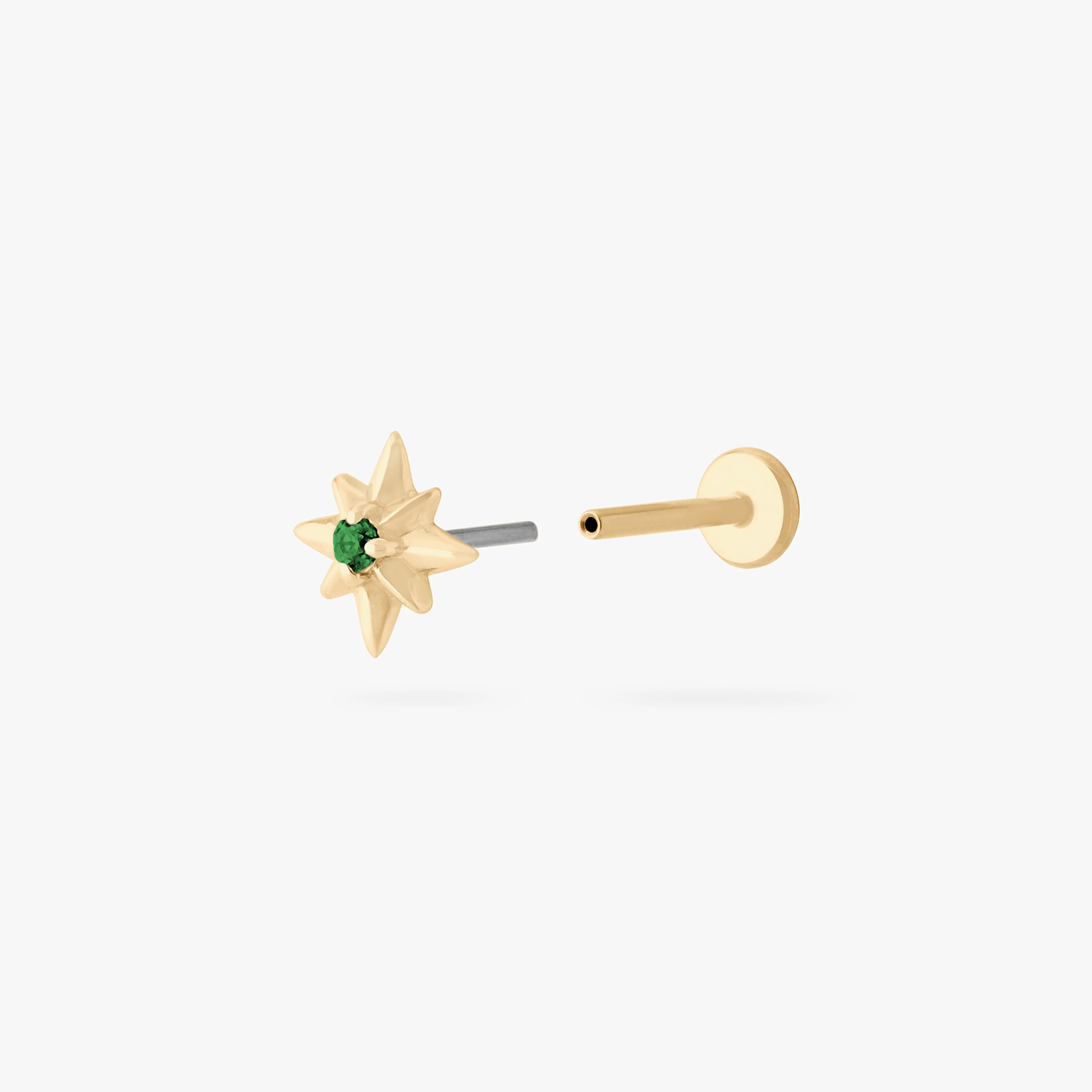 201-14k-twinkle-star-flatback-stud-8.webp 14K Twinkle Star Flatback Stud