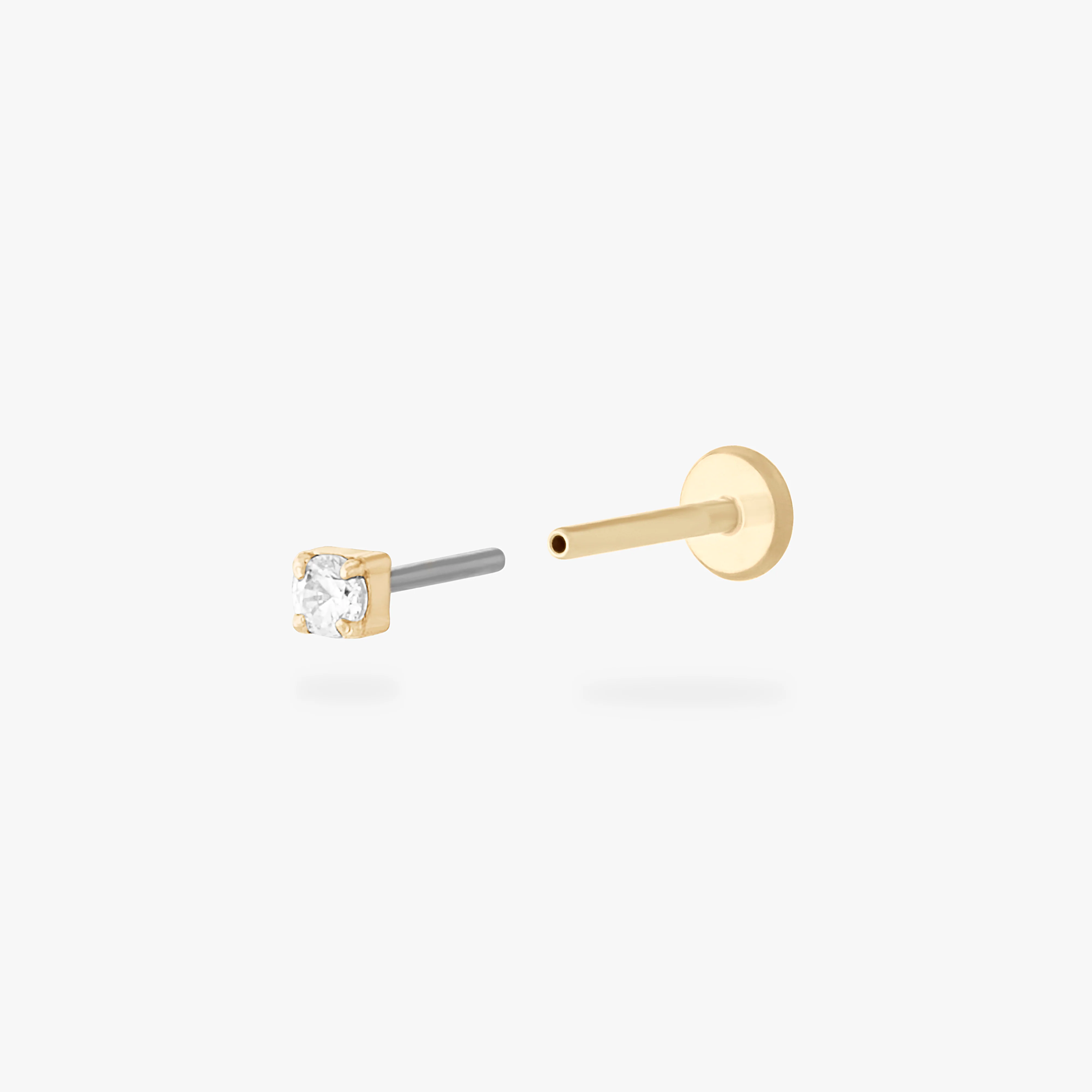 Micro CZ Flatback Stud