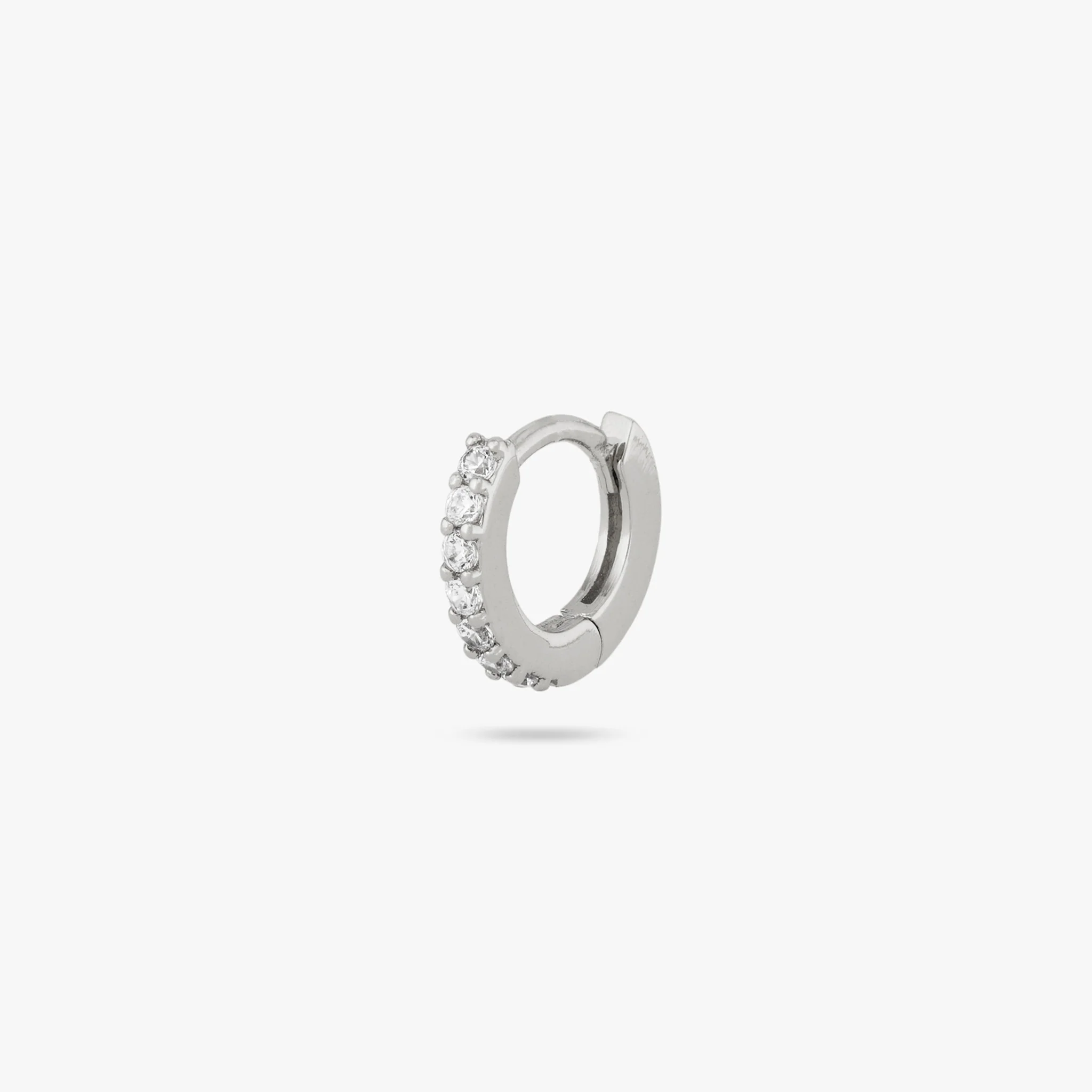 Micro Pave Huggie