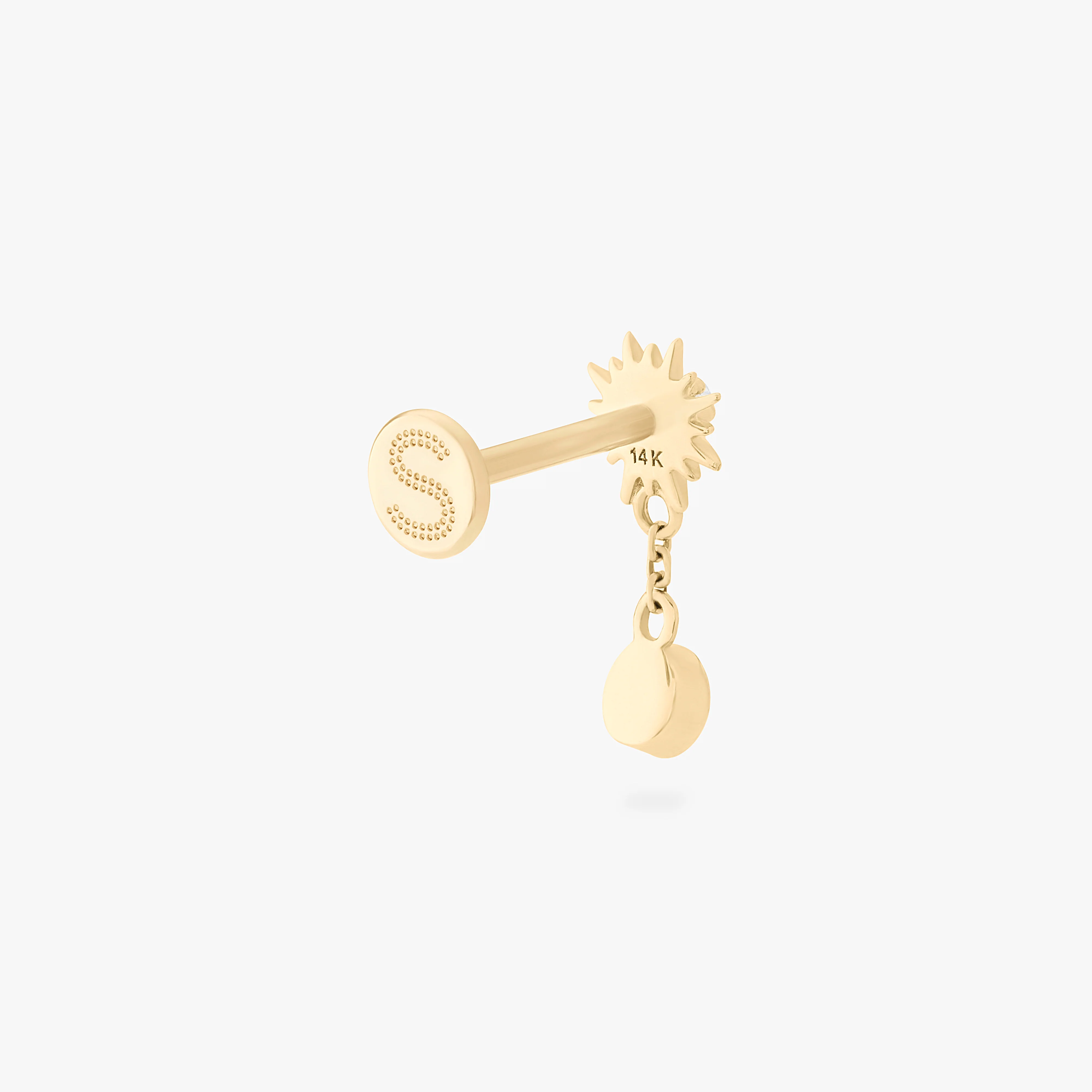 339-14k-twinkle-dangle-flatback-stud-5.webp 14K Twinkle Dangle Flatback Stud