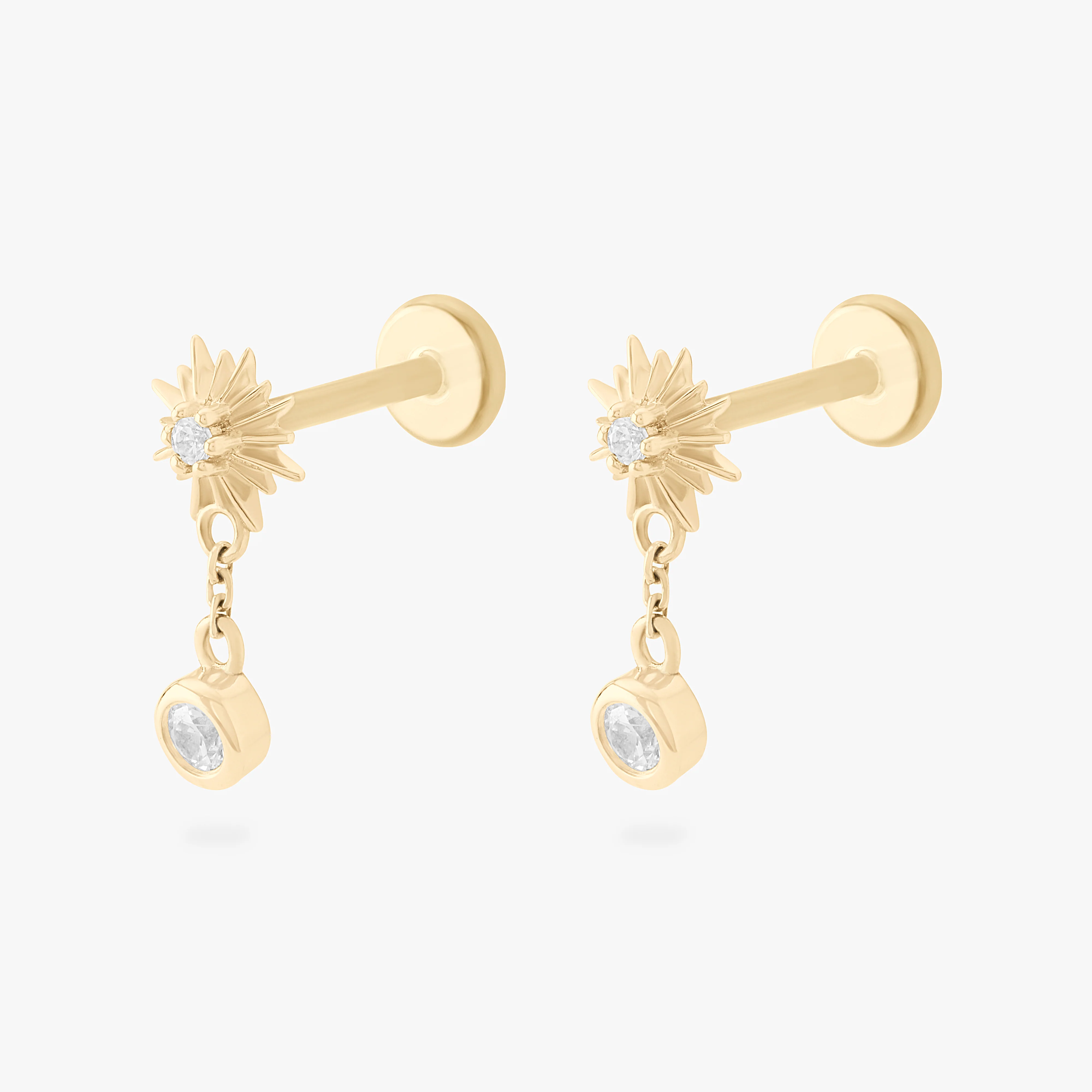339-14k-twinkle-dangle-flatback-stud-6.webp 14K Twinkle Dangle Flatback Stud