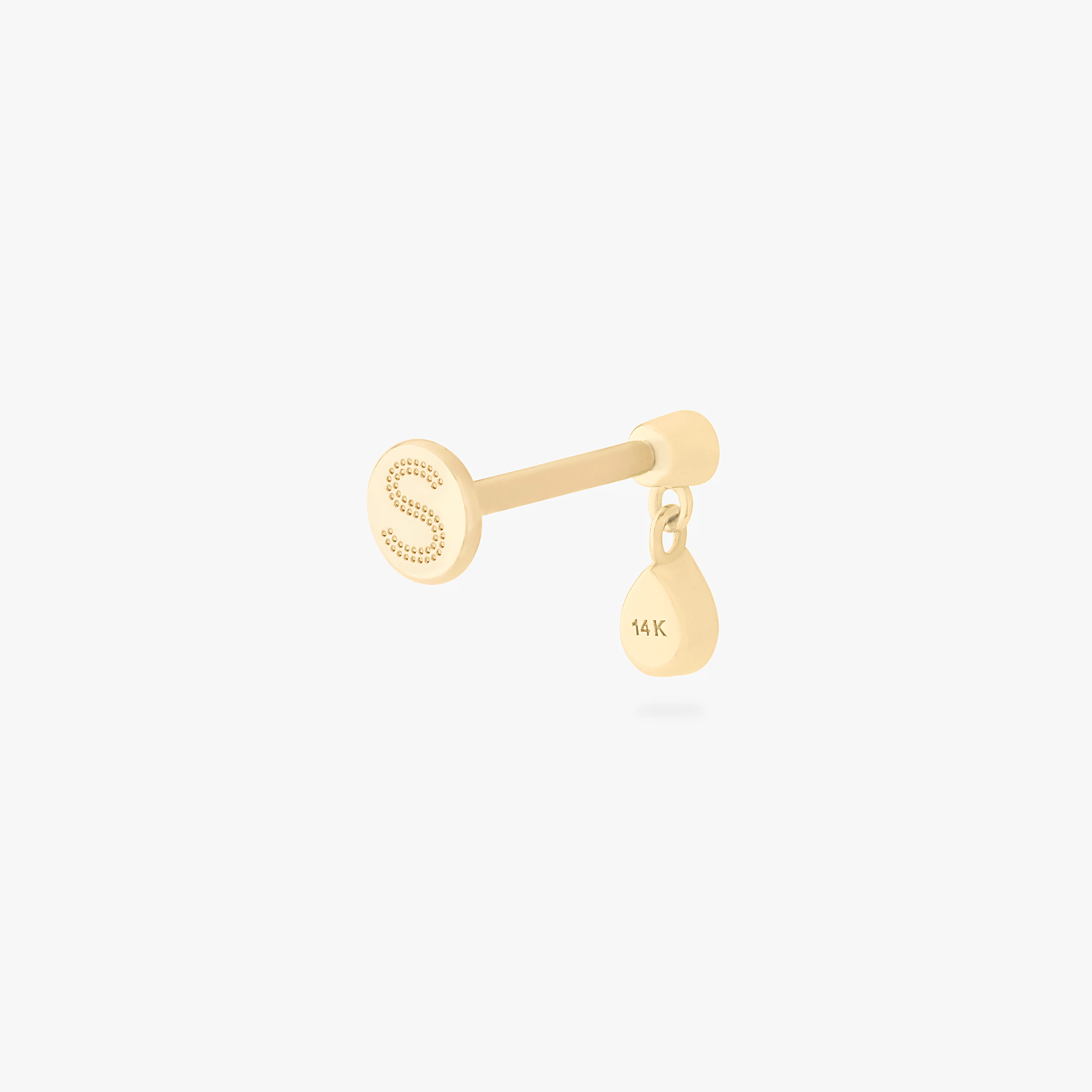 340-14k-cz-bezel-pear-dangle-flatback-stud-5.webp 14K CZ Bezel Pear Dangle Flatback Stud
