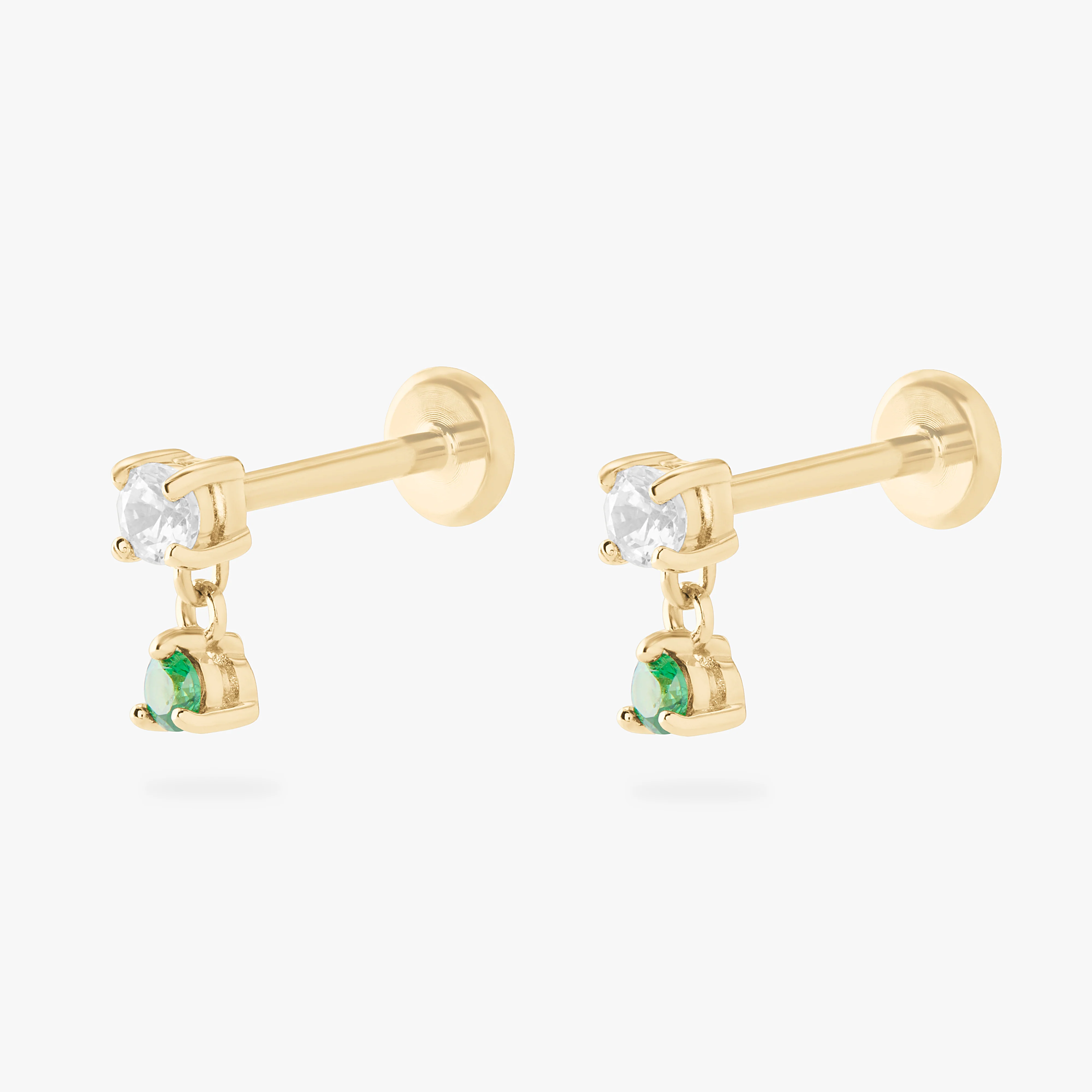 349-14k-cz-dangle-flatback-12.webp 14K CZ Dangle Flatback