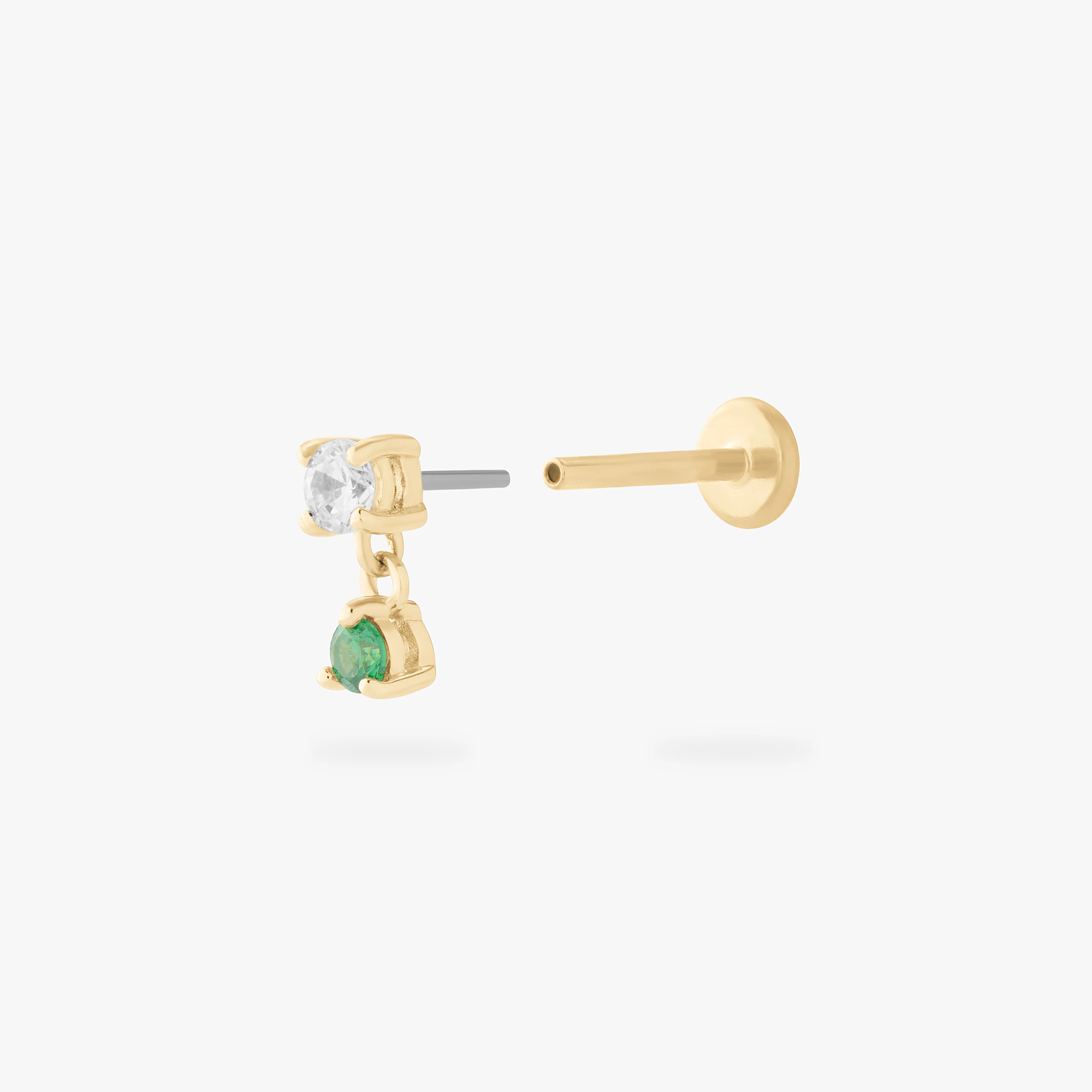 349-14k-cz-dangle-flatback-9.webp 14K CZ Dangle Flatback