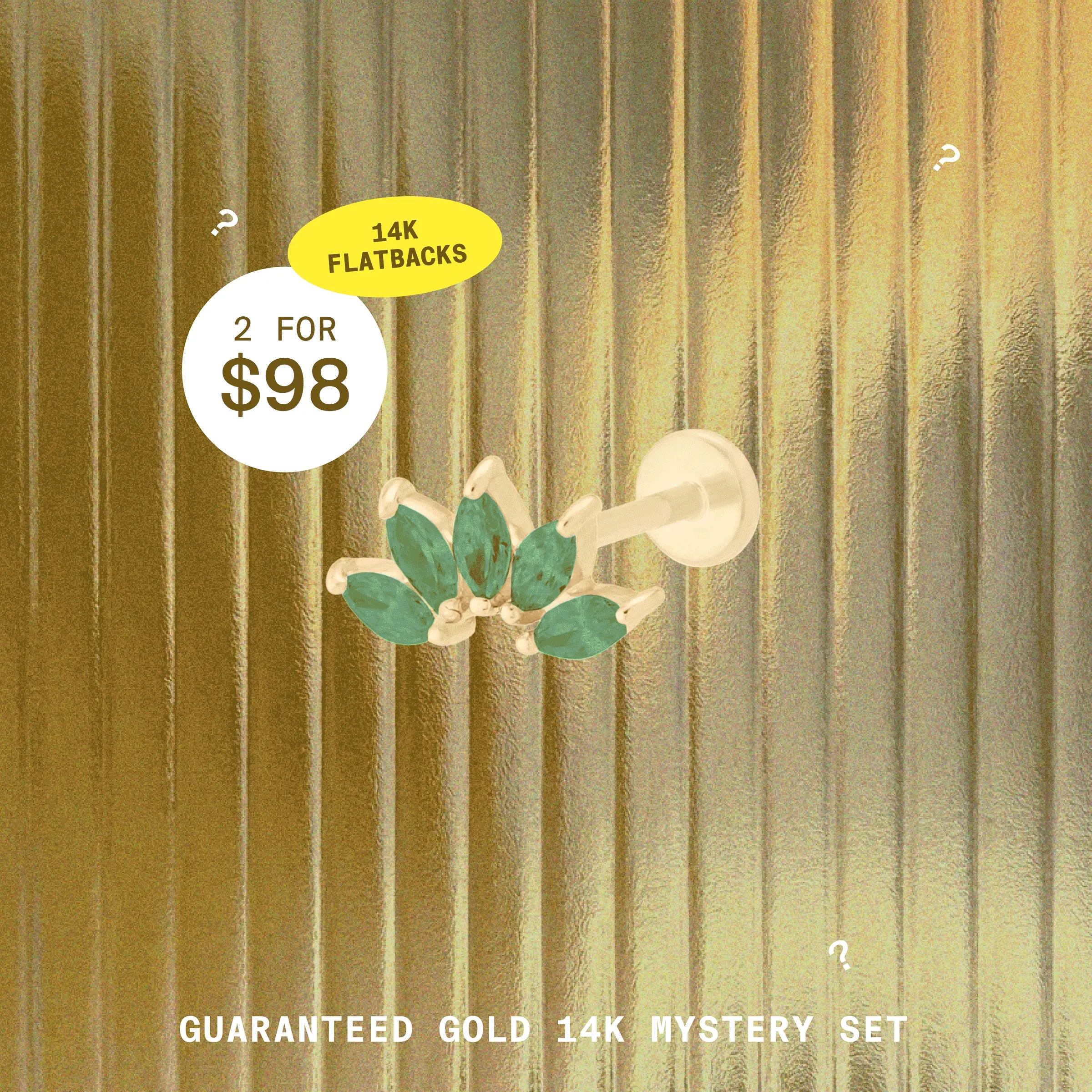 Guaranteed Gold 14K Mystery Set - Flatback