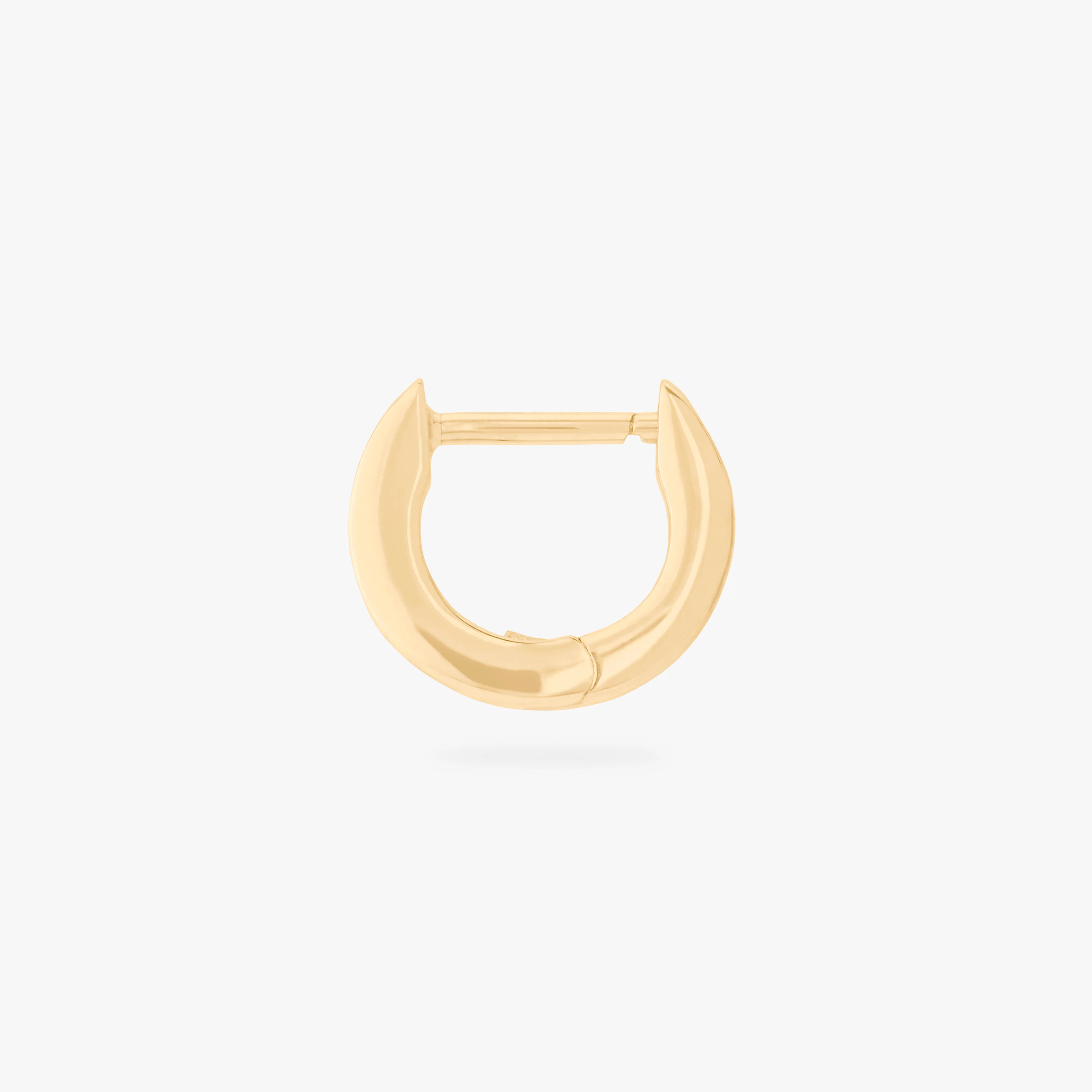 Micro Bezel Baguette Huggie