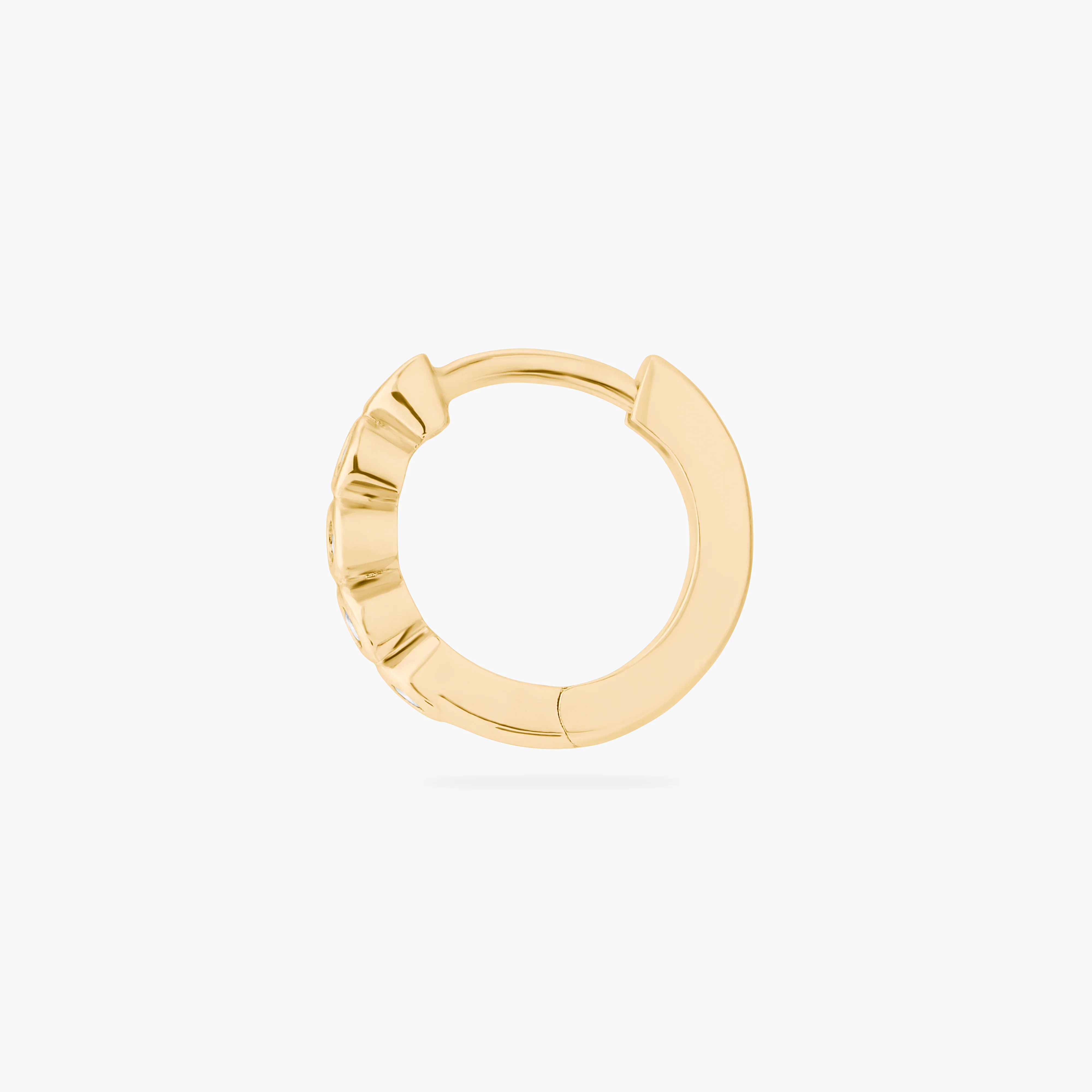 435-cz-bezel-huggie-3.webp CZ Bezel Huggie