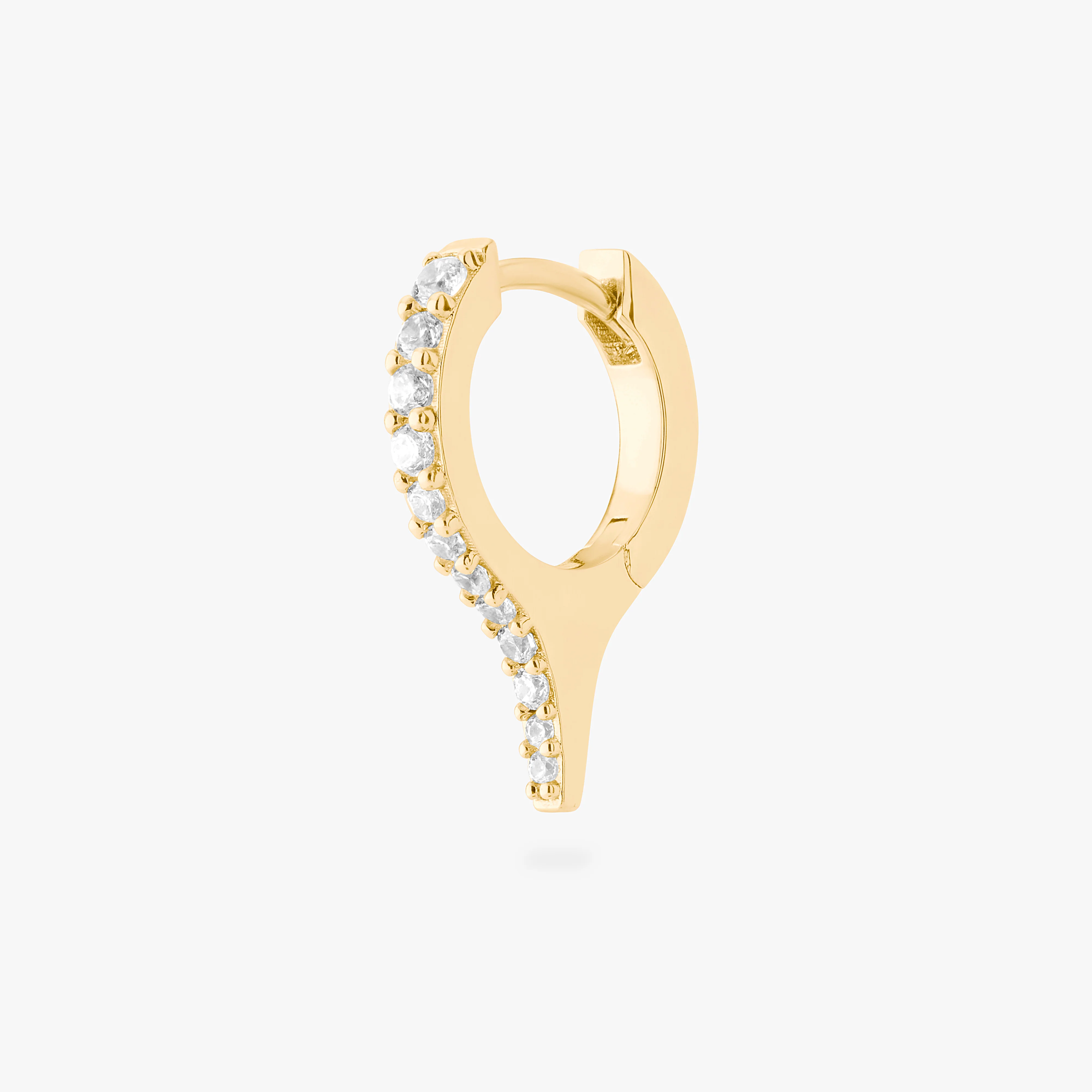 Pave Spike Huggie