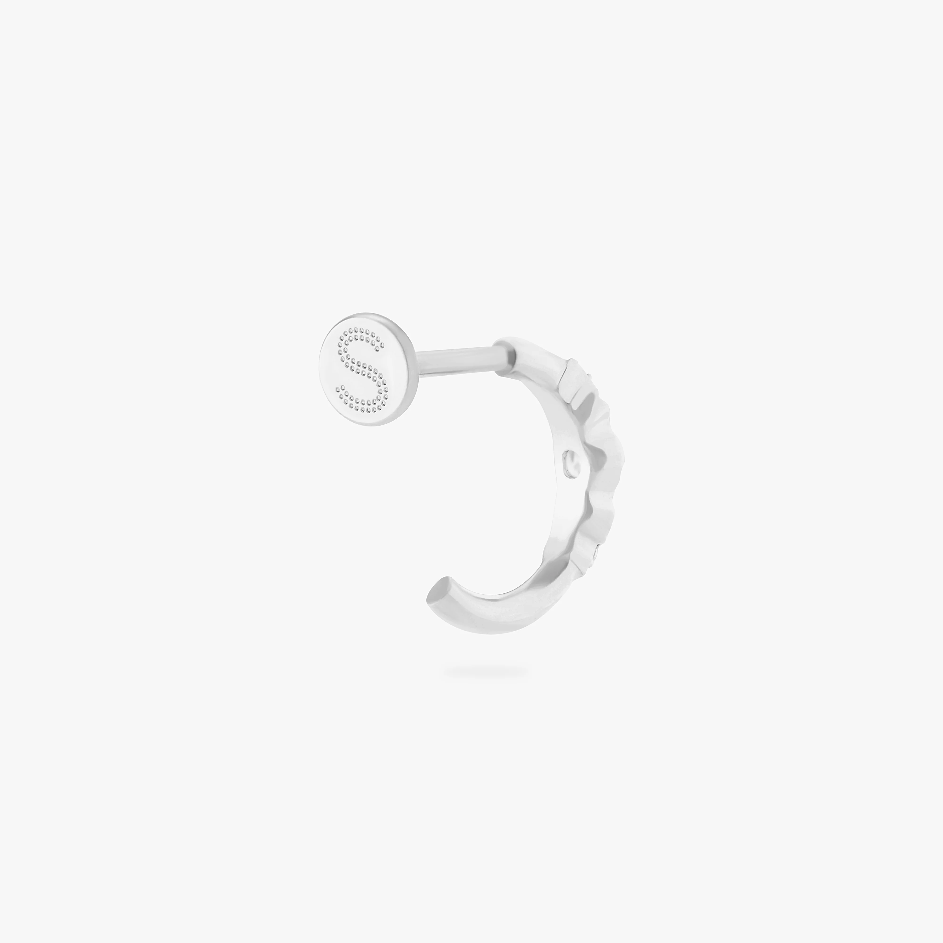 475-cz-accent-flatback-huggie-10.webp CZ Accent Flatback Huggie