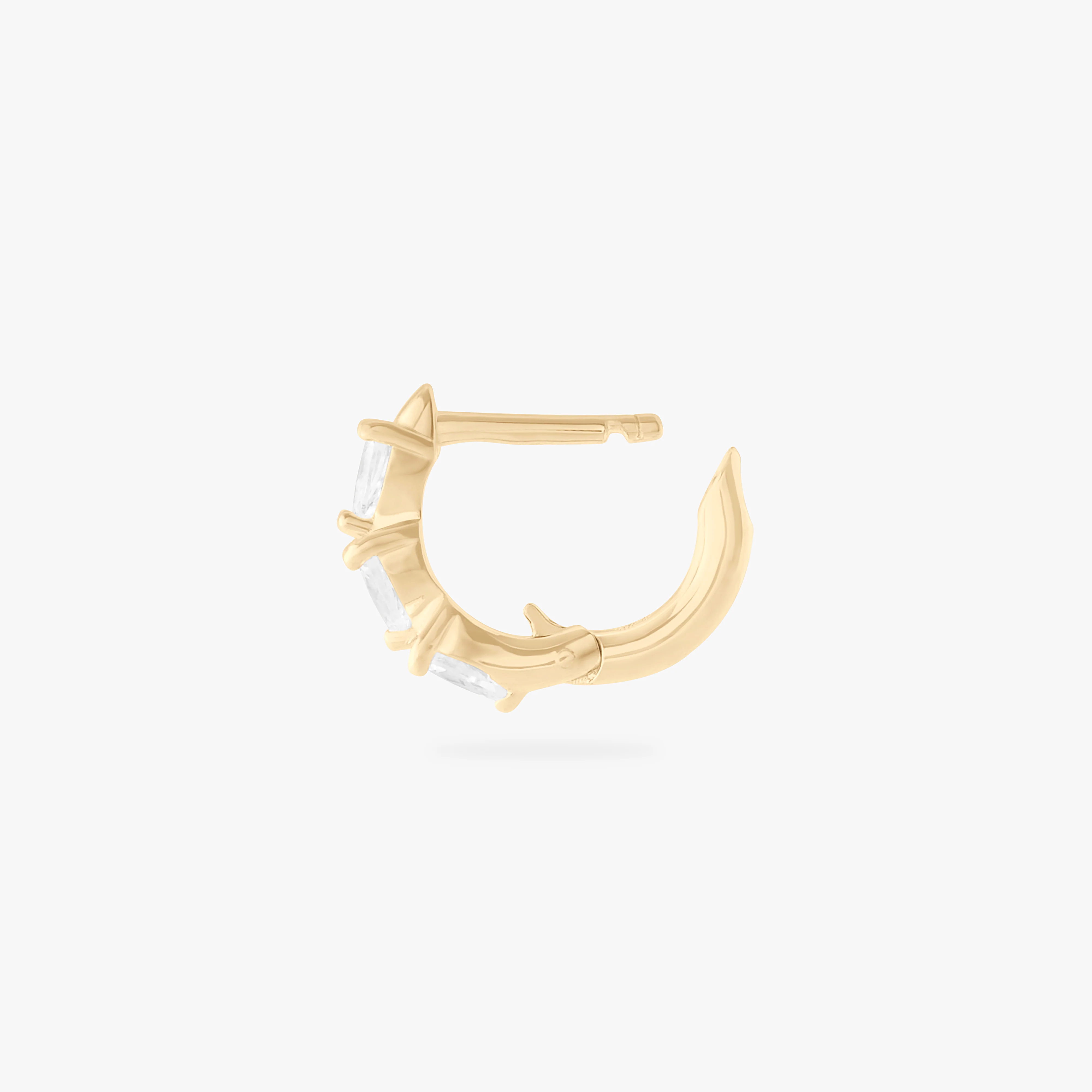 487-micro-pave-pear-huggie-3.webp Micro Pave Pear Huggie