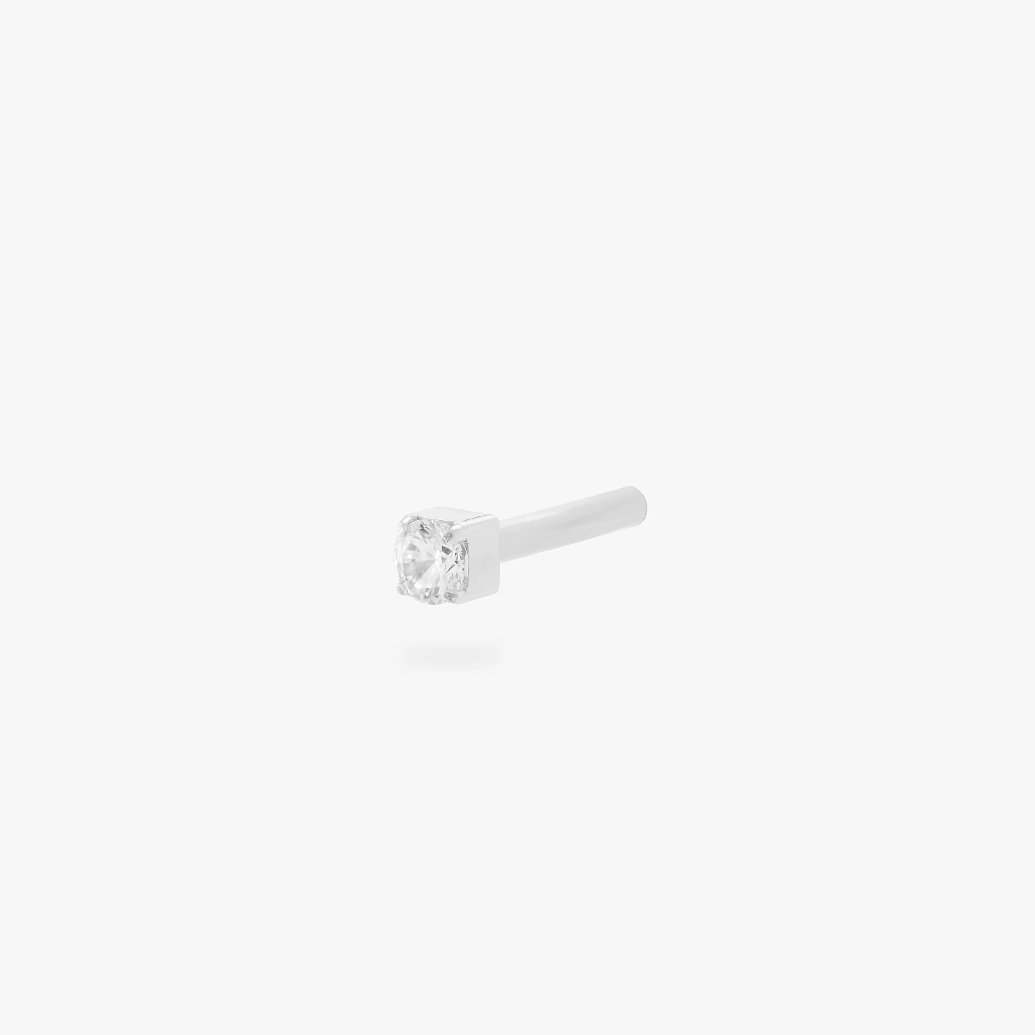 556-silver-mini-cz-flatback-post-5.webp Silver Mini CZ Flatback Post