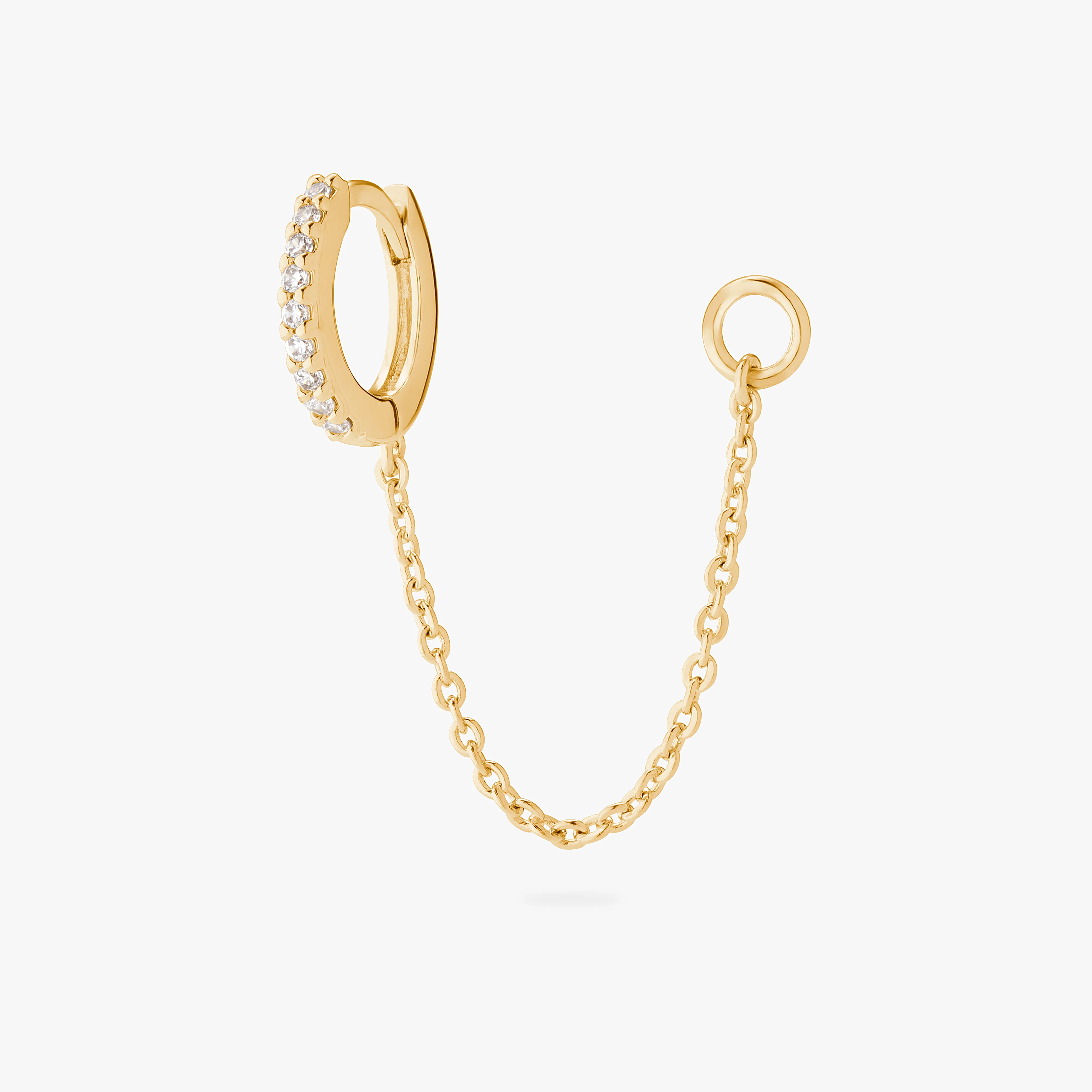 583-mini-pave-chain-huggie-1.webp Mini Pavé Chain Huggie