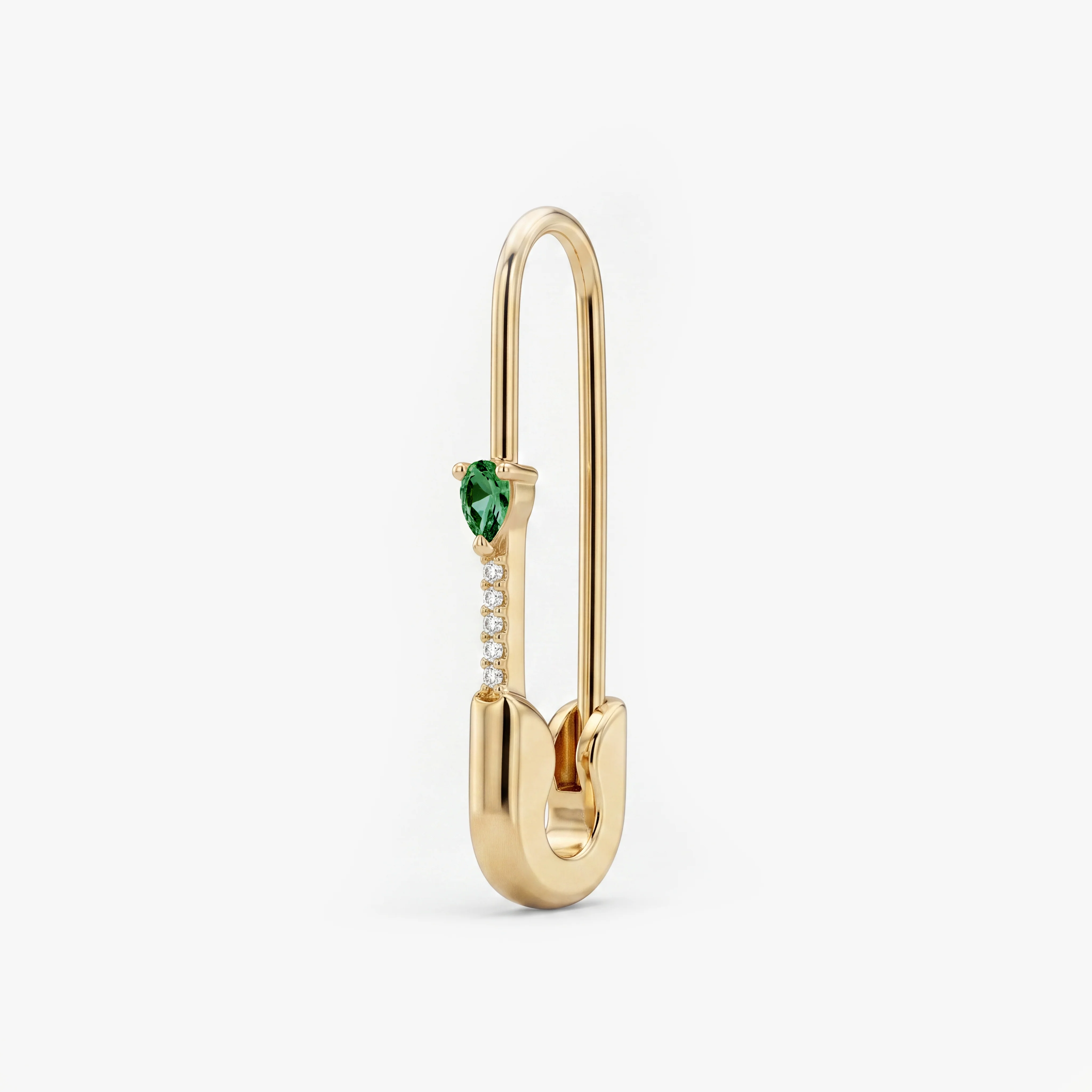Pave Pear Safety Pin